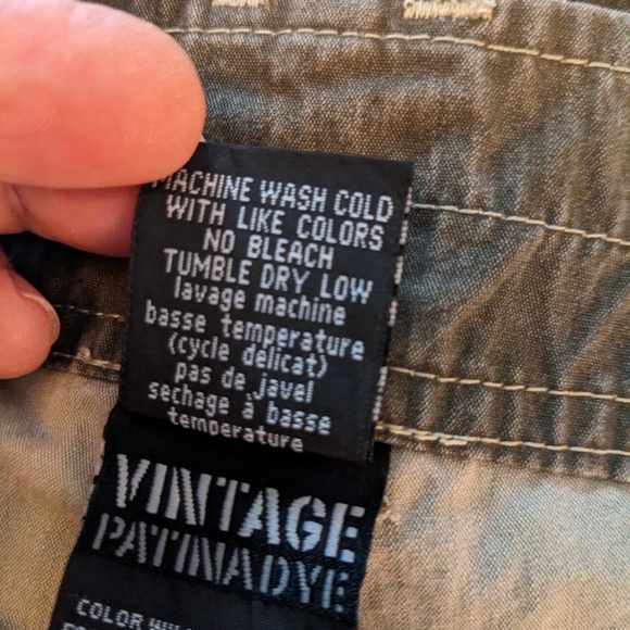 KÜHL Cargo Hiking Vintage Patina Dye Olive Outdoor Shorts Men's 34 EXC. COND.!! - Picture 8 of 10